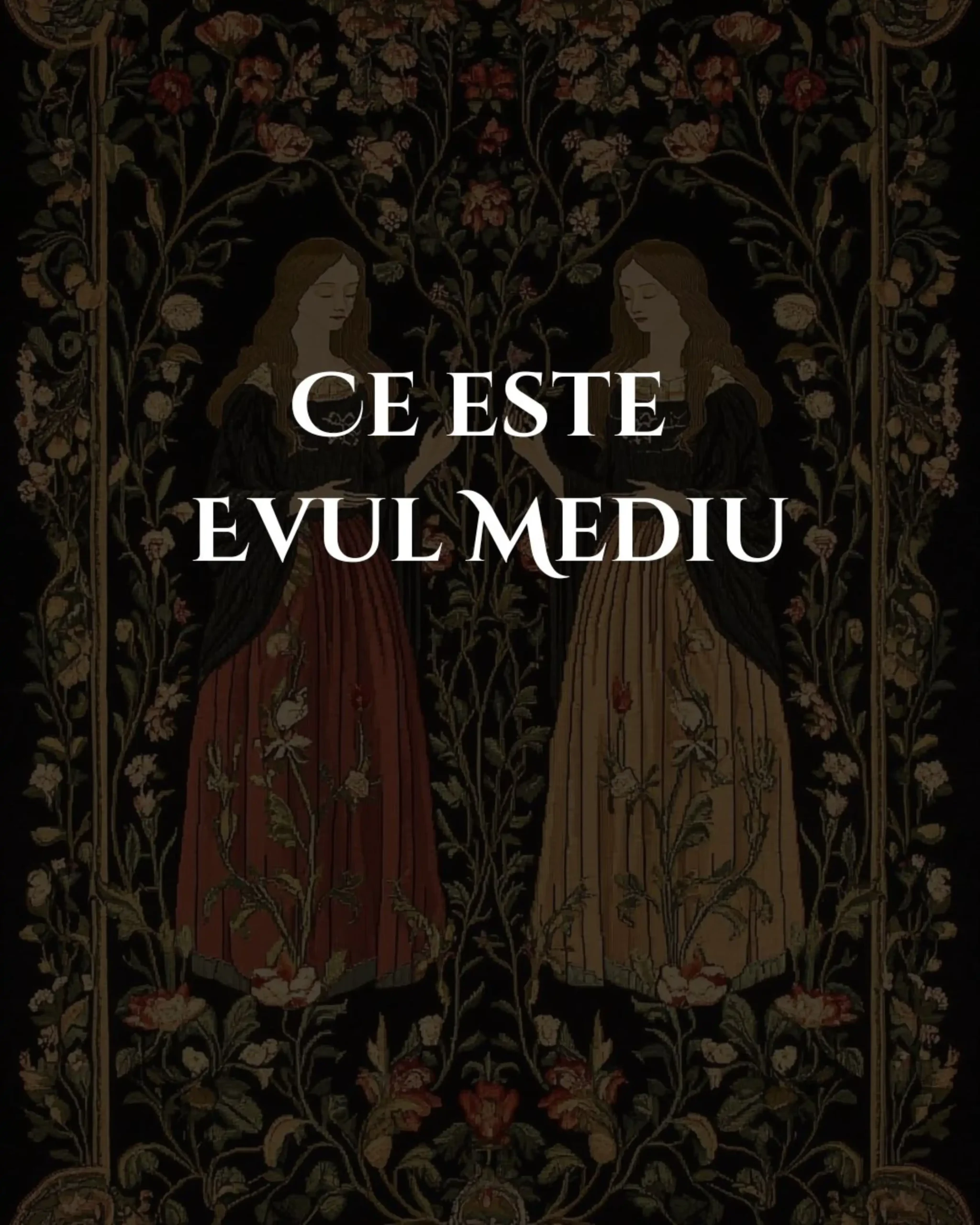Ilustrație simbolică pentru articolul „Ce este Evul Mediu”, reprezentând imaginarul religios și cultural al epocii medievale.