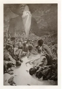 Le Pater, Alphonse Mucha &ndash; ilustrație pentru versul &bdquo;P&acirc;inea noastră cea de toate zilele&rdquo; 