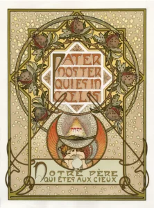 Le Pater, Alphonse Mucha &ndash; ilustrație pentru versul &bdquo;Tatăl nostru, care ești &icirc;n ceruri&rdquo; 